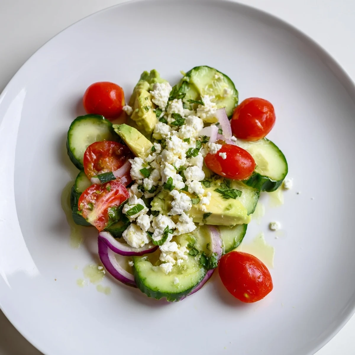 Fresh Cucumber Tomato Avocado