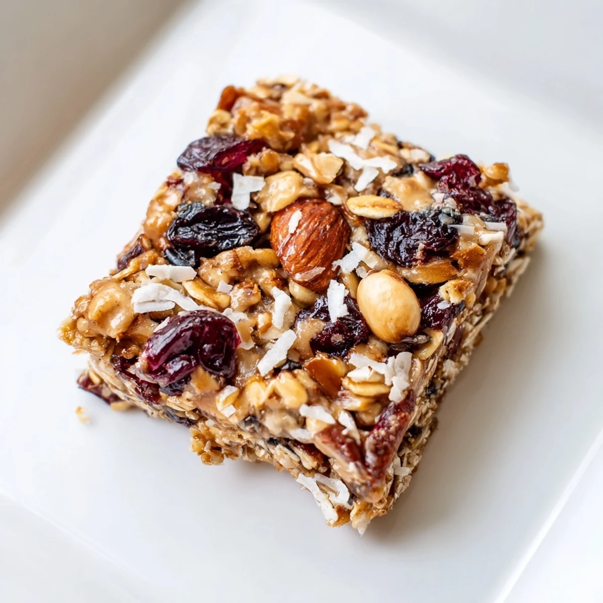 Golden, textured No-Bake Energy Bars: A simple snack cut into squares, ready to enjoy.
