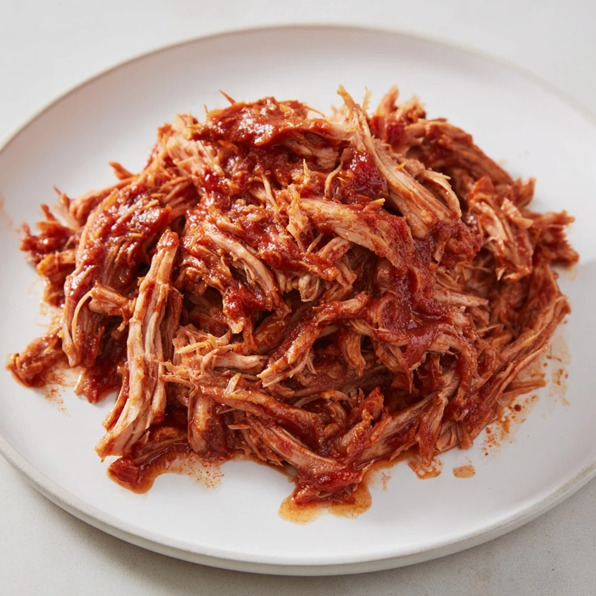 Juicy 5-Ingredient BBQ Pulled Pork simmering in a slow cooker, ready for easy shredding.
