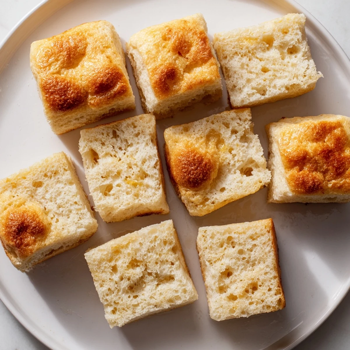 Freshly baked and golden, easy sheet pan English muffins, ideal for sharing on a weekend.