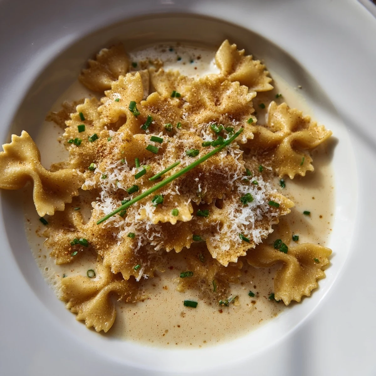 A close-up of pasta chip cereal, a unique breakfast snack with toasted mini pasta.