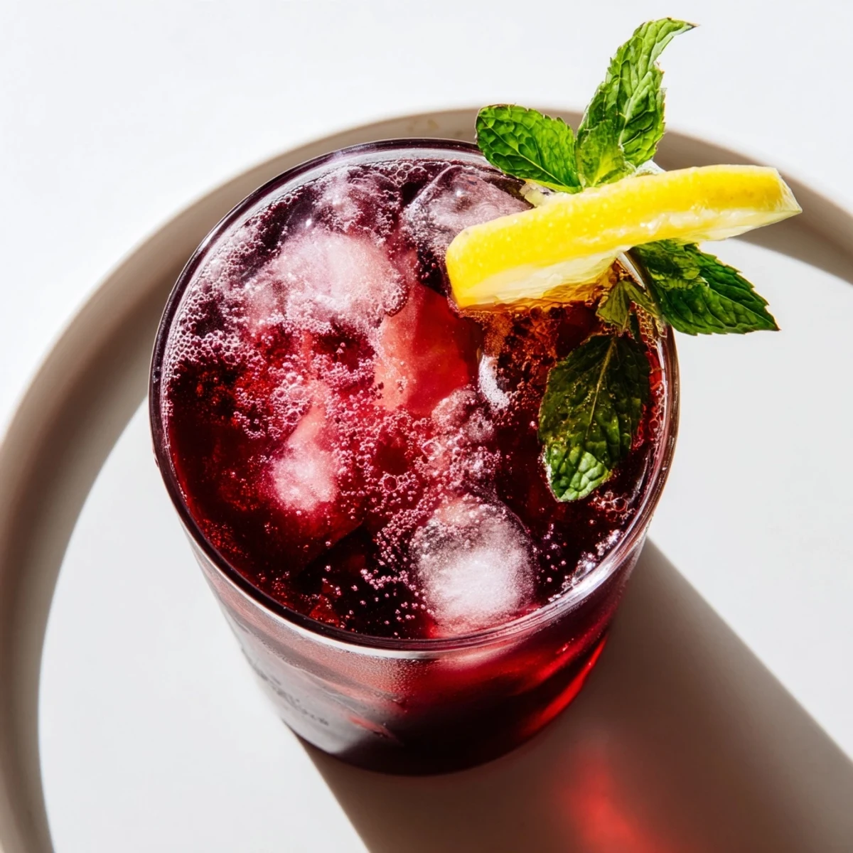 The easy-to-make Sleepy Girl Cherry Mocktail is cool, bubbly, and ready for enjoying before bed.