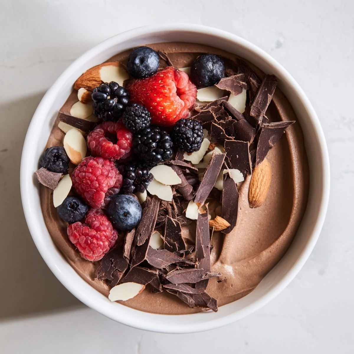 Enjoy this decadent chocolate avocado mousse, incredibly smooth and perfect for a sweet treat.