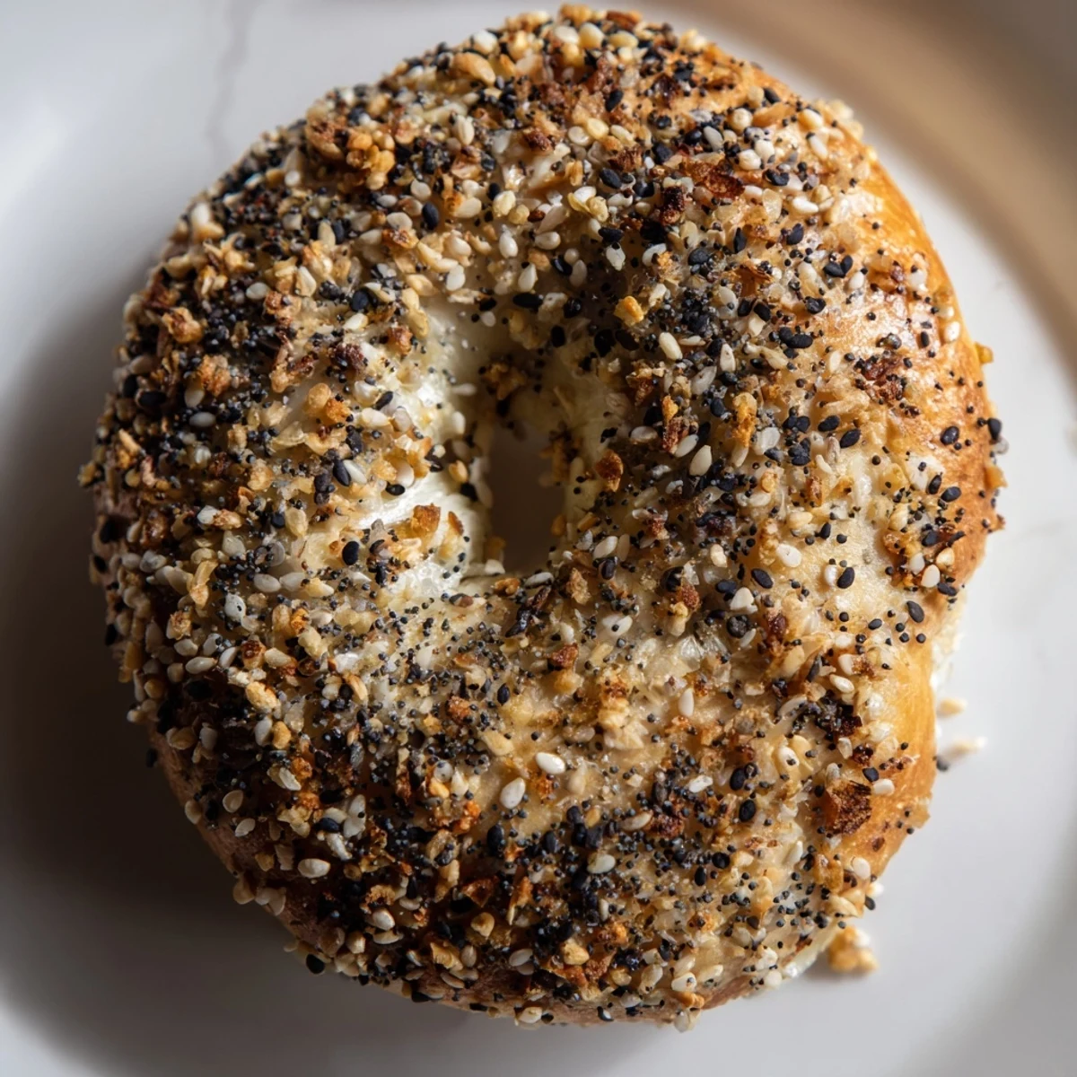 Homemade Everything Bagel Yogurt Bagels with a satisfyingly chewy inside are perfect for brunch or a quick snack.