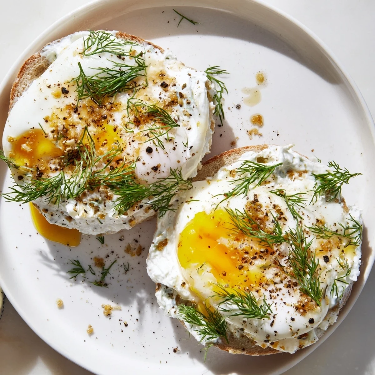 Imagine the aroma: Turkish-inspired Çılbır Eggs Benedict drizzled with spiced butter and fresh herbs.