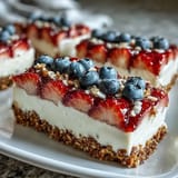 Fourth of July No-Bake Cheesecake