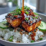 Spicy Mayo Salmon Rice Bowl