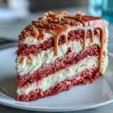 Glistening pink Bridal Shower Rosé Velvet Cake with elegant gold drip.