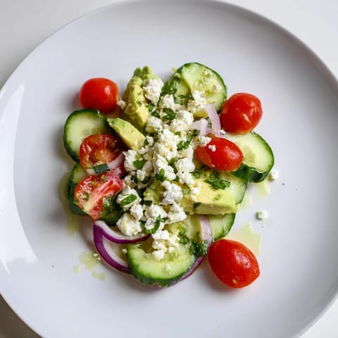 Fresh Cucumber Tomato Avocado