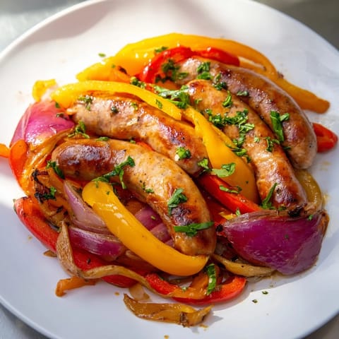 Easy Sheet Pan Sausage Peppers