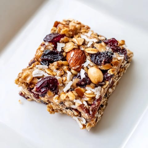 Golden, textured No-Bake Energy Bars: A simple snack cut into squares, ready to enjoy.