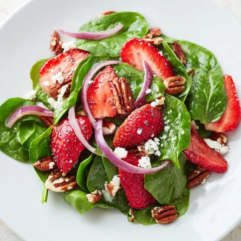 Spinach Strawberry Salad Fresh