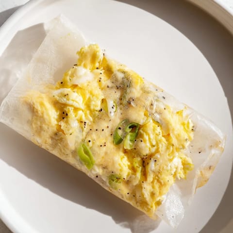Rice Paper Egg Cheese Fold