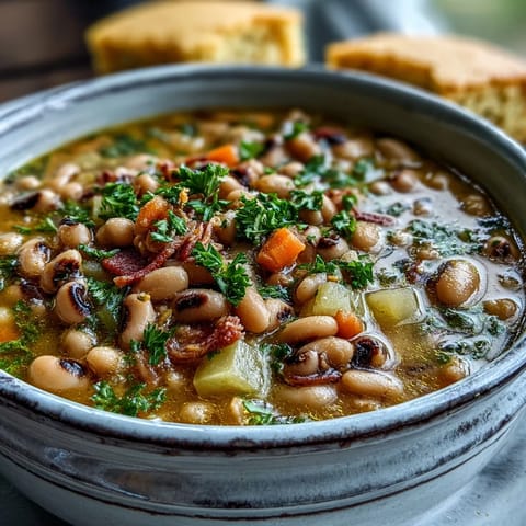 Black-Eyed Pea Stew with Smoked Ham