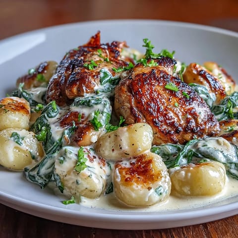 Creamy Garlic Chicken Gnocchi
