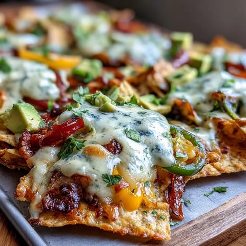Sheet Pan Salsa Verde Nachos