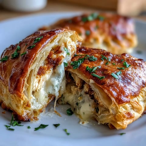 Decadent Chicken Pillows Garlic Parmesan