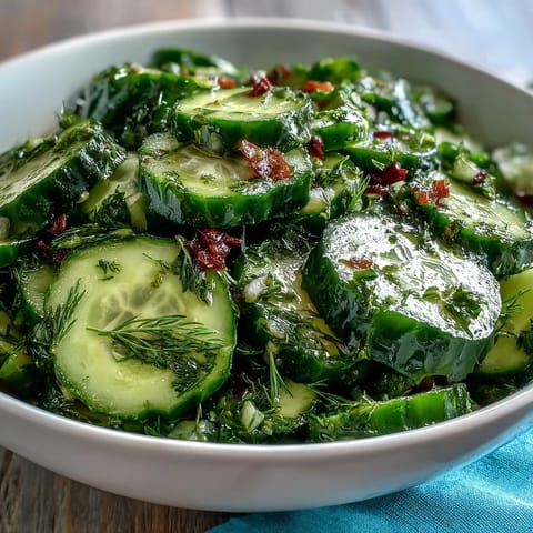 Cucumber radish salad with dill vinaigrette, a vibrant spring dish with crisp cucumbers and peppery radishes.  