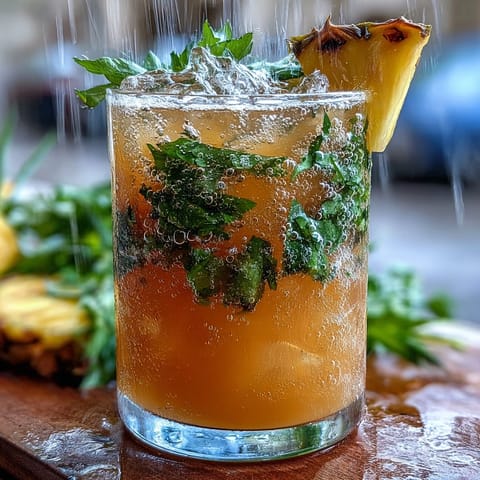 Pineapple Basil Agua Fresca