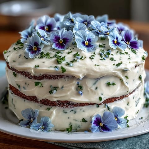 Graduation cake with edible flowers and gold leaf, perfect for celebrating academic success in style.
