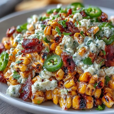 Vibrant Mexican Street Corn Salad bursting with charred corn, cotija, and cilantro.