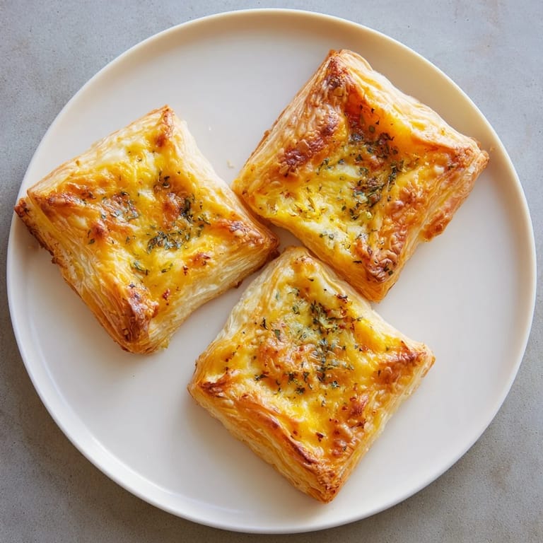 Savory cheese and spice puff pastry bites, perfect for dipping, promising bursts of flavor in every bite.