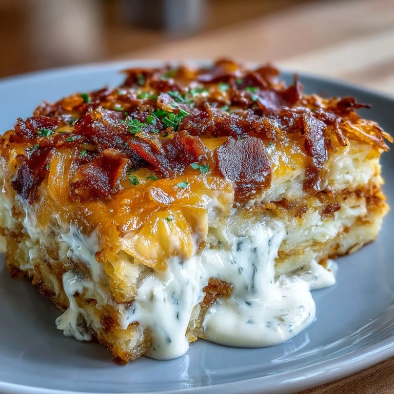 Homestyle Cracker Barrel hashbrown casserole baked to perfection, featuring creamy layers and a crispy cheese crust.