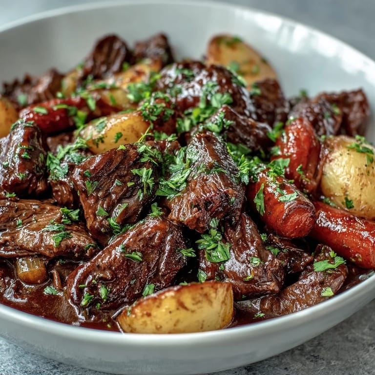 Rich and hearty slow cooker beef stew loaded with carrots, parsnips, and potatoes, perfect for warming up on cold nights.