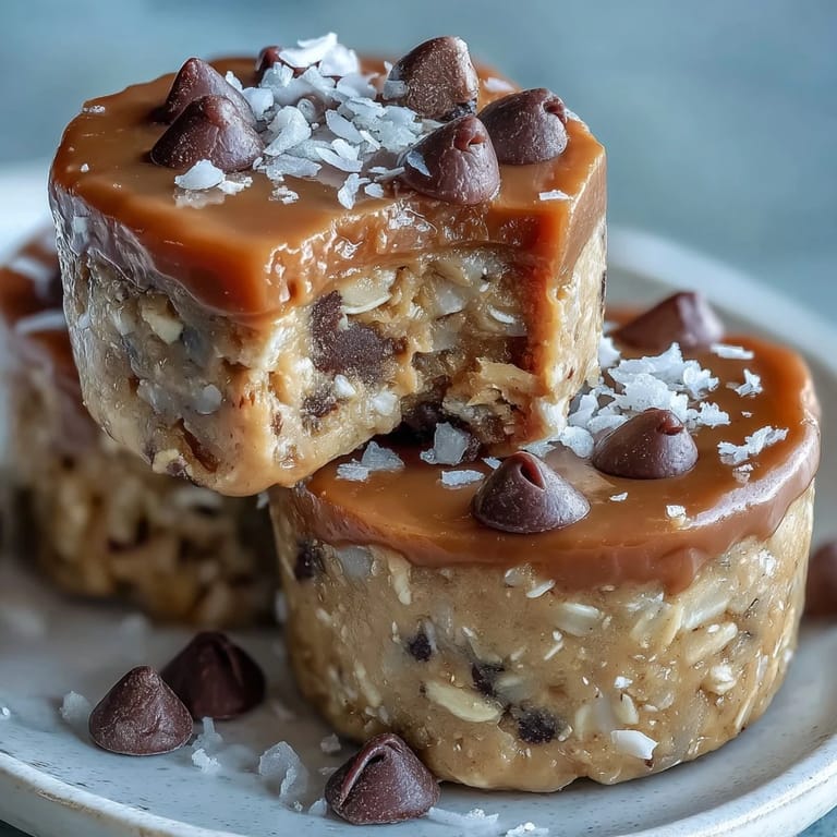 Wholesome oat bites packed with peanut butter, honey, and mini chocolate chips—easy no-bake treat for busy days.  
